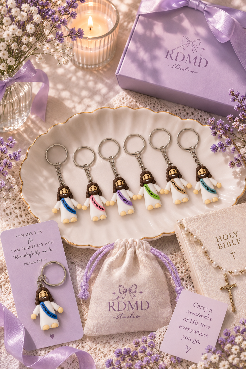 Mini Jesus Keychain
